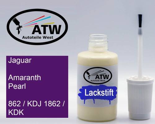 Jaguar, Amaranth Pearl, 862 / KDJ 1862 / KDK: 20ml Lackstift, von ATW Autoteile West.